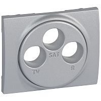 Лицевая панель - Galea Life - для розетки TV-FM-SAT Кат. № 7 757 89/90/91 - Aluminium | код 771373 |  Legrand